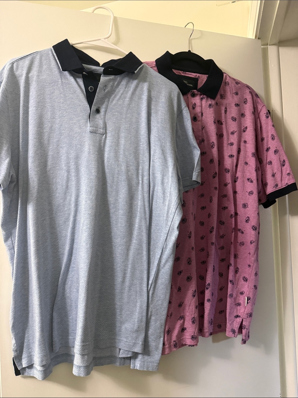 Men's Polo Shirt - Light Blue and Pink Options